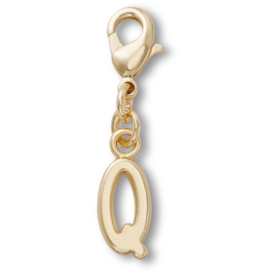 Gold Letter Q Charm